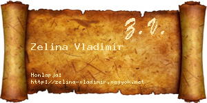 Zelina Vladimir névjegykártya